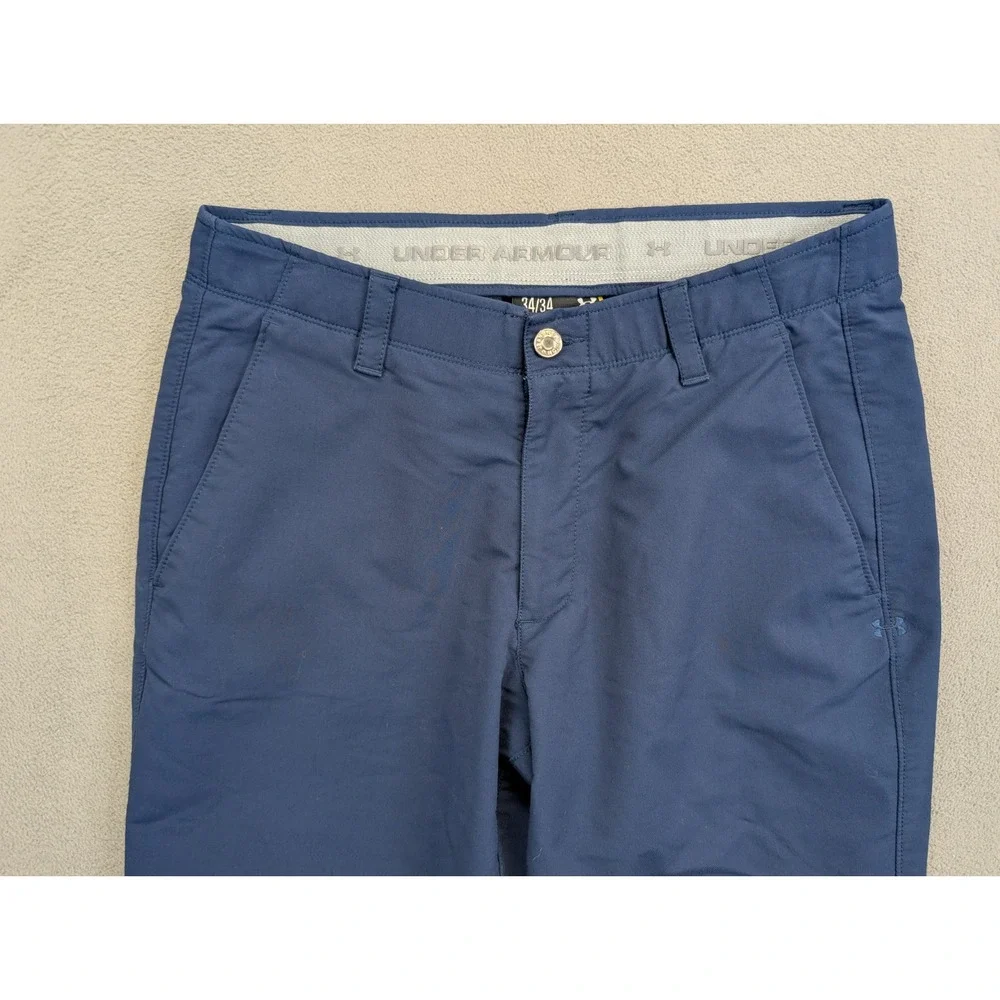 Under Armour Pant Mens 34x34 Classic Chino Straight Golf Performance Stretch - Picture 2 of 8